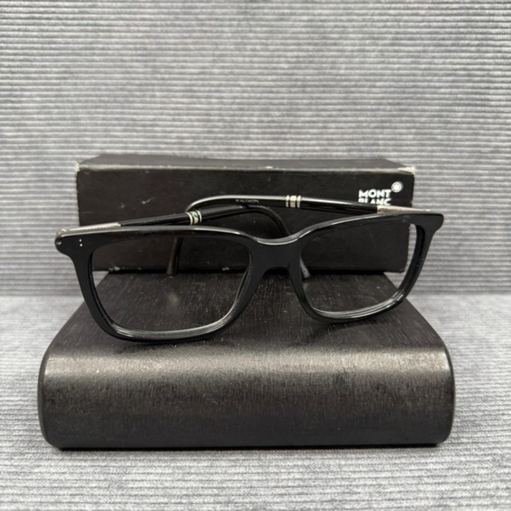 Montblanc Black Square Sunglasses‎ Frames Y2k  Glasses Men's w/ Box
